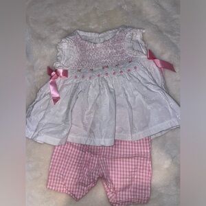 Baby girl pink boutique outfit